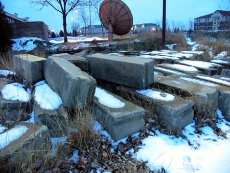 Van Dyke Drive-In Theatre - Screen Foundations - Photo From Water Winter Wonderland